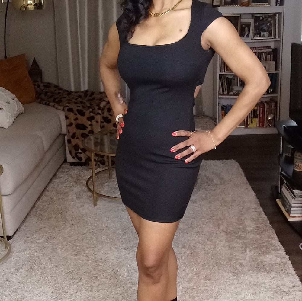 LDS A Night Out-Side Cut-Out Mini Dress
